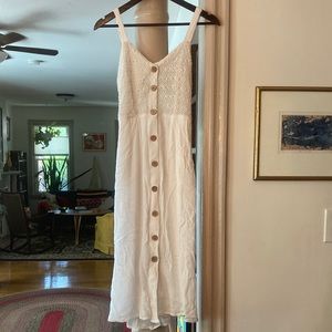 Soft drappy knit top sundress.